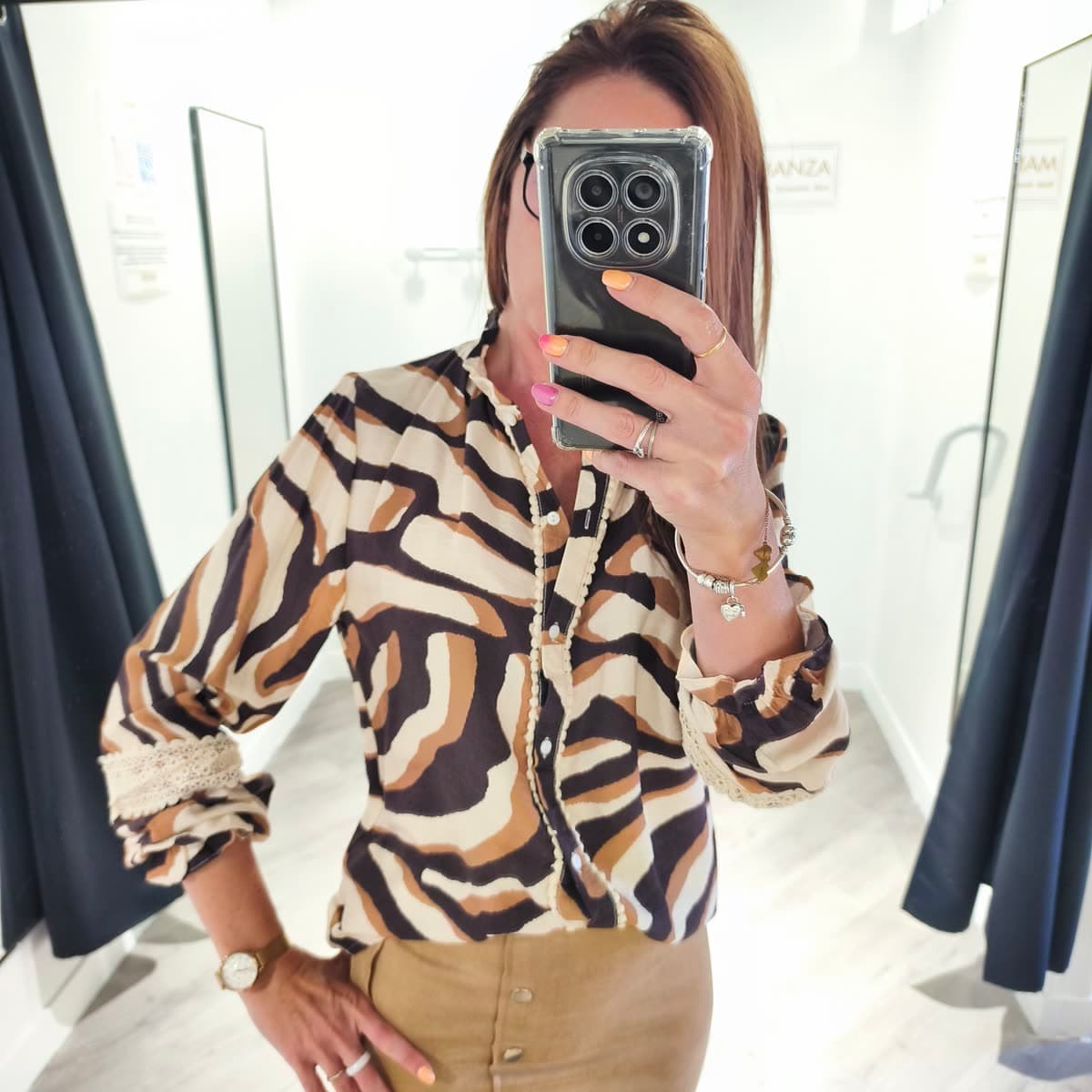 Chemise imprimée Zèbre
