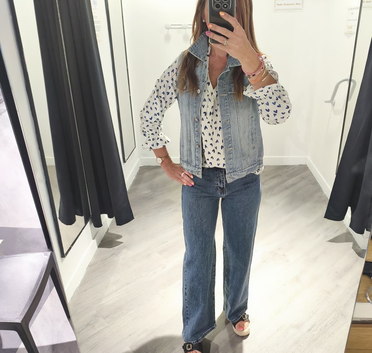 Veste en jean — détail